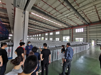 阿里巴巴集團(tuán)天貓團(tuán)隊參觀東方雨虹建德工廠